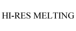 HI-RES MELTING trademark
