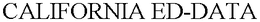 CALIFORNIA ED-DATA trademark