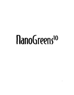 NANOGREENS10 trademark