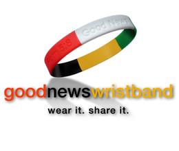 GOOD NEWS WRISTBAND WEAR IT. SHARE IT. trademark