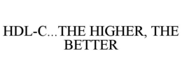 HDL-C...THE HIGHER, THE BETTER trademark