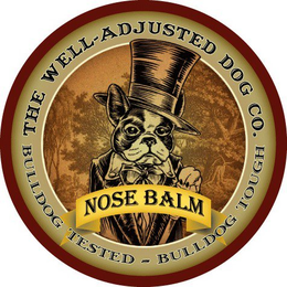 NOSE BALM THE WELL-ADJUSTED DOG CO. BULLDOG TESTED-BULLDOG TOUGH trademark