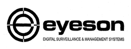 EYESON DIGITAL SURVEILLANCE & MANAGEMENT SYSTEMS trademark