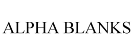 ALPHA BLANKS trademark