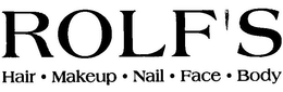 ROLF'S HAIR · MAKEUP · NAIL · FACE · BODY trademark