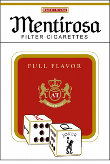 MENTIROSA FILTER CIGARETTES FULL FLAVOR AT BUENA SUERTE J K Q JOKER MADE IN USA trademark
