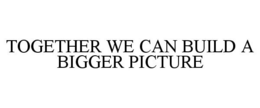 TOGETHER WE CAN BUILD A BIGGER PICTURE trademark