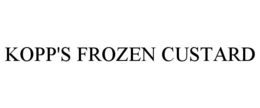 KOPP'S FROZEN CUSTARD trademark