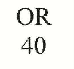 OR 40 trademark