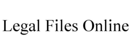 LEGAL FILES ONLINE trademark