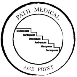 PATH MEDICAL AGE PRINT ELECTROPAUSE CARDIOPAUSE OSTEOPAUSE ANDROPAUSE MENOPAUSE DERMAPAUSE trademark