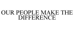OUR PEOPLE MAKE THE DIFFERENCE trademark