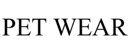 PET WEAR trademark