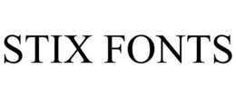 STIX FONTS trademark