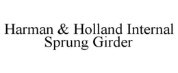 HARMAN & HOLLAND INTERNAL SPRUNG GIRDER trademark