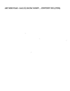 ART NOUVEAU - GALLE, DAUM NANSY ... CENTURY XXI (CXXI) trademark