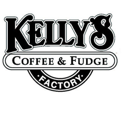 KELLY'S COFFEE & FUDGE · FACTORY · trademark