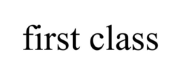 FIRST CLASS trademark