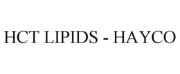 HCT LIPIDS - HAYCO trademark
