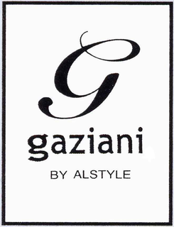 G GAZIANI BY ALSTYLE trademark