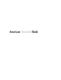 AMERICAN CHARTERED BANK trademark