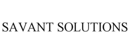 SAVANT SOLUTIONS trademark