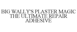 BIG WALLY'S PLASTER MAGIC THE ULTIMATE REPAIR ADHESIVE trademark