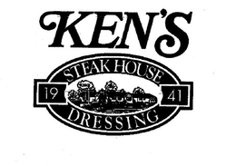 KEN'S STEAK HOUSE DRESSING 1941 trademark