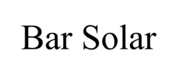 BAR SOLAR trademark