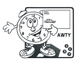 AWTY SELECT VEHICLE S E R P trademark