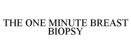 THE ONE MINUTE BREAST BIOPSY trademark
