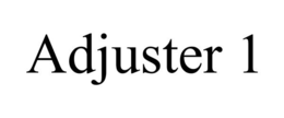 ADJUSTER 1 trademark