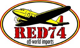 RED74 OFF-WORLD IMPORTS trademark