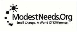 MODESTNEEDS.ORG SMALL CHANGE. A WORLD OF DIFFERENCE. trademark