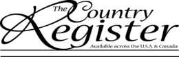 THE COUNTRY REGISTER AVAILABLE ACROSS THE U.S.A. & CANADA trademark