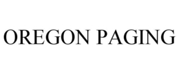 OREGON PAGING trademark