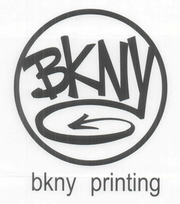 BKNY BKNY PRINTING trademark
