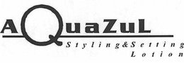 AQUAZUL STYLING & SETTING LOTION trademark