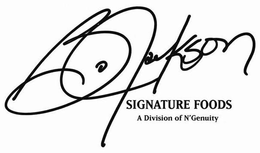 BO JACKSON SIGNATURE FOODS A DIVISION OF N'GENUITY trademark