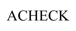ACHECK trademark