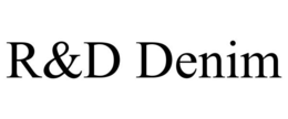 R&D DENIM trademark