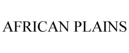 AFRICAN PLAINS trademark