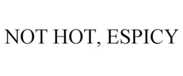 NOT HOT, ESPICY trademark