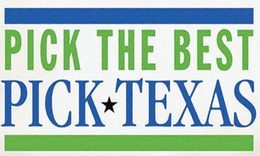 PICK THE BEST PICK TEXAS trademark