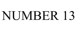 NUMBER 13 trademark