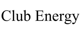 CLUB ENERGY trademark