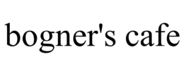 BOGNER'S CAFE trademark