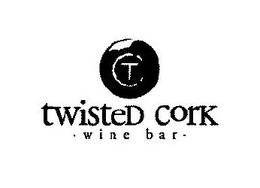 T TWISTED CORK · WINE BAR · trademark
