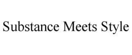 SUBSTANCE MEETS STYLE trademark