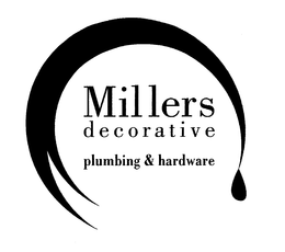 MILLERS DECORATIVE PLUMBING & HARDWARE trademark